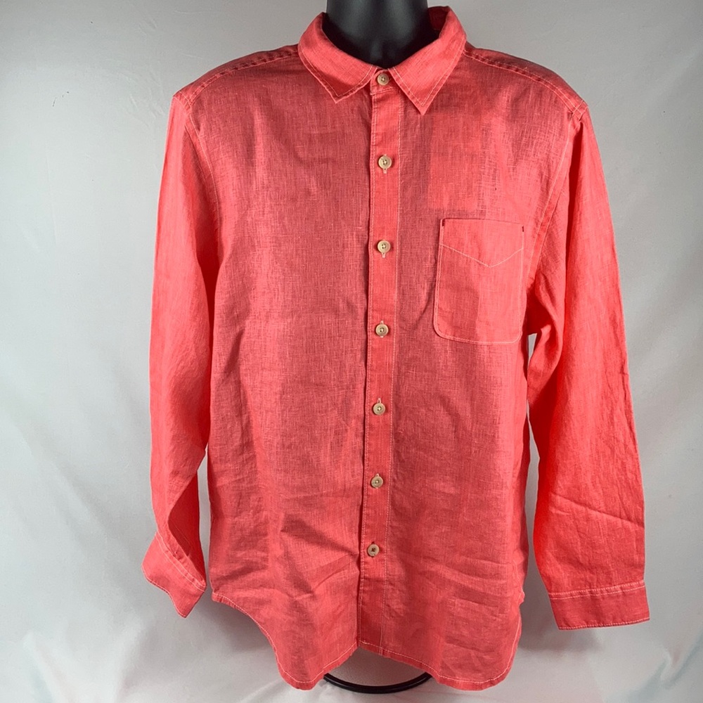 Tommy Bahama Men’s Button Down Linen Shirt Sz. L